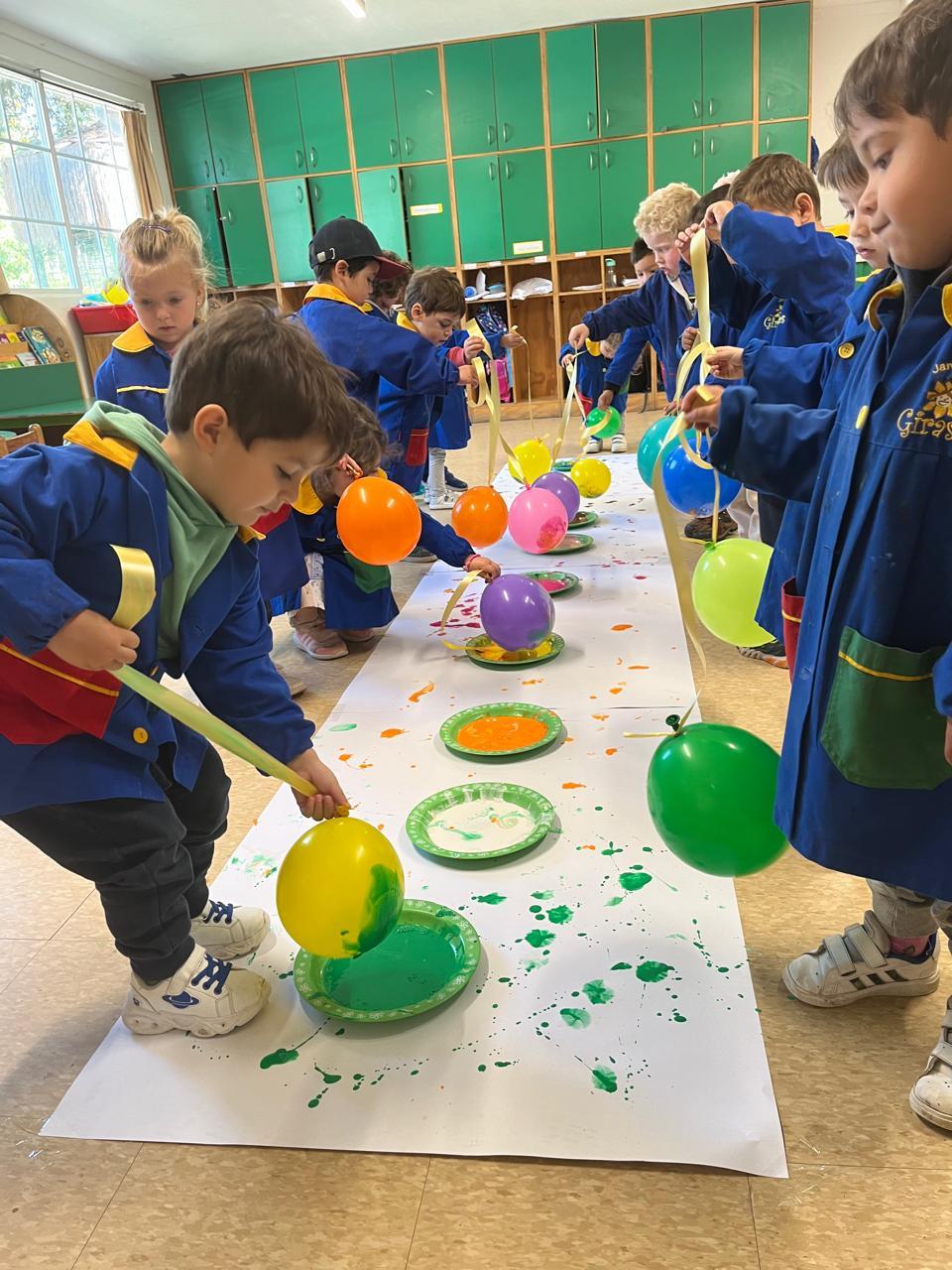 Pintura con globos
